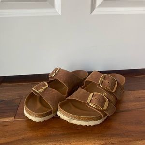 Arizona Big buckle cognac Birkenstock Sandals